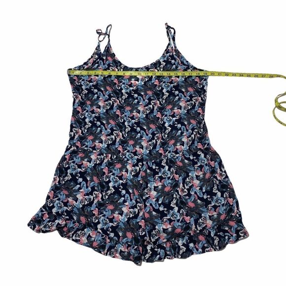 Mary & Mabel Floral Ruffled Sleeveless Romper 4 - Picture 6 of 11